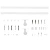 Sliding Door Hardware Kit 183 cm Steel White