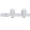 Sliding Door Hardware Kit 200 cm Steel White