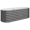 Garden Raised Bed Galvanised Steel 114x40x36 cm Anthracite