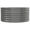 Garden Raised Bed Galvanised Steel 152x80x36 cm Grey