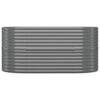 Garden Raised Bed Galvanised Steel 152x80x68 cm Grey