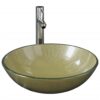 8720286904152_a_en_hd_1.jpg Bathroom Sink with Tap and Push Drain Gold Tempered Glass