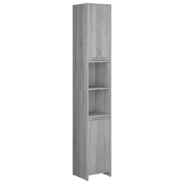 8720286931745_a_en_hd_1.jpg Bathroom Cabinet Grey Sonoma 30x30x183.5 cm Engineered Wood