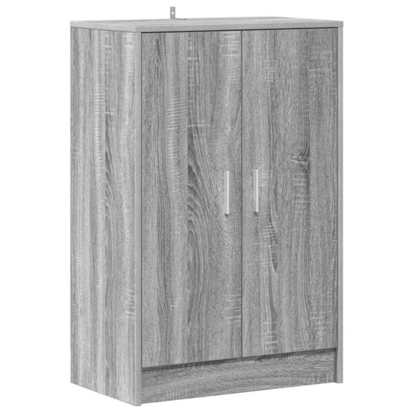 Shoe Cabinet Grey Sonoma 60x35x92 cm Engineered Wood