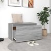Hall Bench 80x40x45 cm Grey Sonoma Engineered Wood