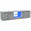 TV Cabinet with LED Lights Grey Sonoma 120x30x36 cm