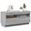 TV Cabinet with LED Lights Grey Sonoma 80x35x40 cm