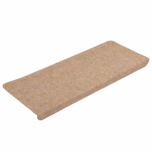 Stair Mats Self-adhesive 15 pcs 65x24.5x3.5 cm Beige