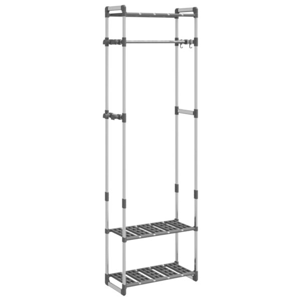 8720287018612_a_en_hd_1.jpg 3-Tier Clothes Rack Silver 59x29x192 cm Aluminium