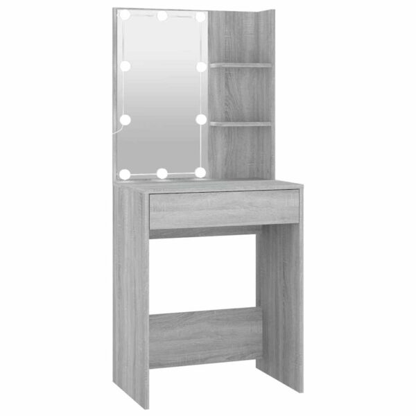 8720287087236_a_en_hd_1.jpg Dressing Table with LED Grey Sonoma 60x40x140 cm