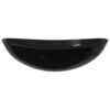 Basin Tempered Glass 54.5x35x15.5 cm Black