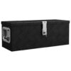 Storage Box Black 60x23.5x23 cm Aluminium