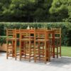 Bar Stools 6 pcs Solid Wood Acacia