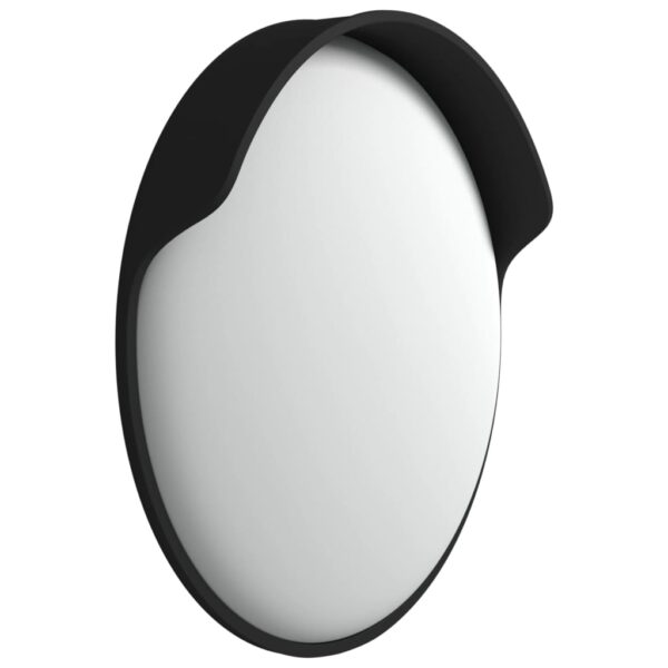 Outdoor Convex Traffic Mirror Black Ã˜45 cm Polycarbonate