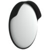 Outdoor Convex Traffic Mirror Black Ã˜60 cm Polycarbonate