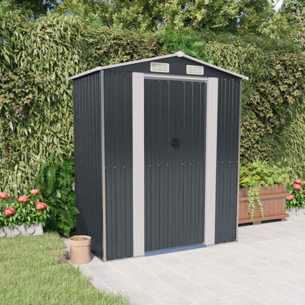 8720287178200_m_en_hd_1.jpg Garden Shed Anthracite 192x108x223 cm Galvanised Steel