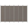 6-Panel Room Divider Anthracite 300x200 cm Fabric