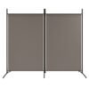 2-Panel Room Divider Anthracite 175x180 cm Fabric