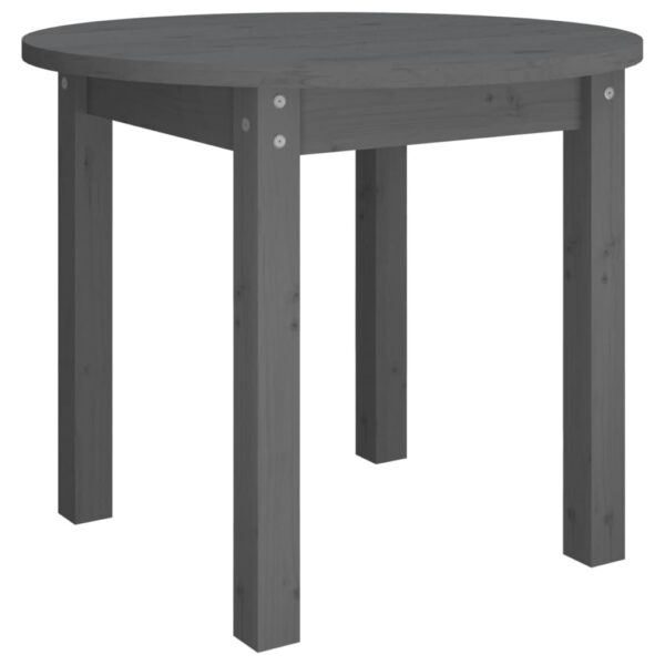 Coffee Table Grey Ã˜ 55x45 cm Solid Wood Pine