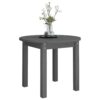 Coffee Table Grey Ã˜ 55x45 cm Solid Wood Pine