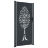 Garden Gate Anthracite 100x175 cm Steel Tree Design