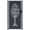 Garden Gate Anthracite 100x200 cm Steel Tree Design