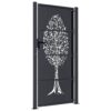 Garden Gate Anthracite 100x200 cm Steel Tree Design