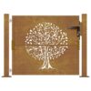 Garden Gate 100x75 cm Corten Steel Tree Design