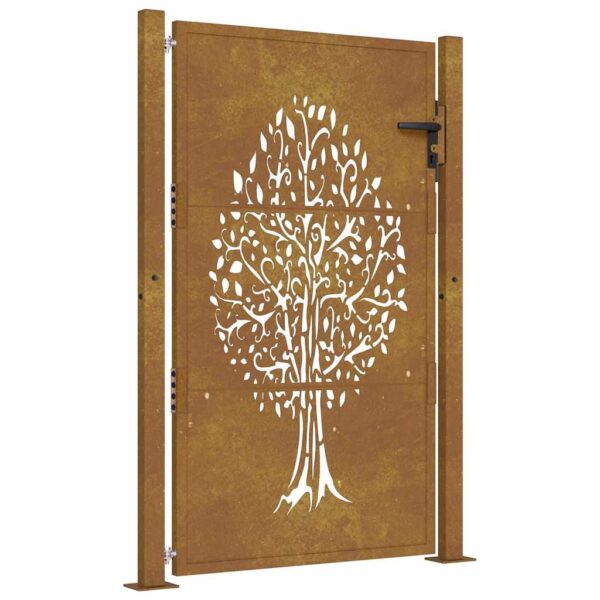 Garden Gate 100x150 cm Corten Steel Tree Design