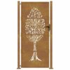 Garden Gate 100x175 cm Corten Steel Tree Design