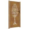 Garden Gate 100x200 cm Corten Steel Tree Design