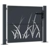 Garden Gate Anthracite 100x100 cm Steel Grass Design