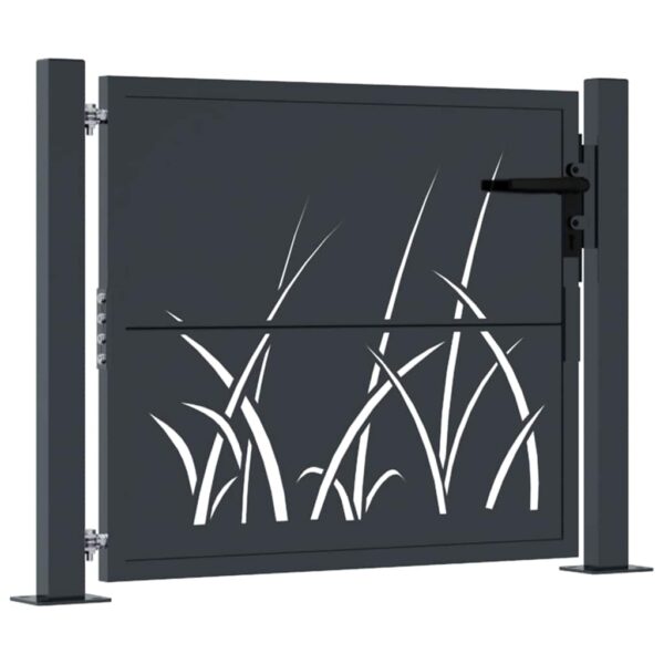 Garden Gate Anthracite 100x100 cm Steel Grass Design