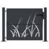 Garden Gate Anthracite 100x100 cm Steel Grass Design