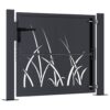 Garden Gate Anthracite 100x100 cm Steel Grass Design