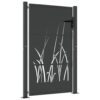 Garden Gate Anthracite 100x125 cm Steel Grass Design