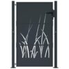 Garden Gate Anthracite 100x125 cm Steel Grass Design