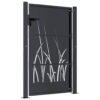 Garden Gate Anthracite 100x125 cm Steel Grass Design