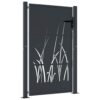 Garden Gate Anthracite 100x150 cm Steel Grass Design