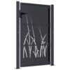 Garden Gate Anthracite 100x150 cm Steel Grass Design