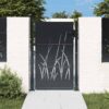 Garden Gate Anthracite 100x150 cm Steel Grass Design