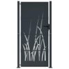 Garden Gate Anthracite 100x200 cm Steel Grass Design