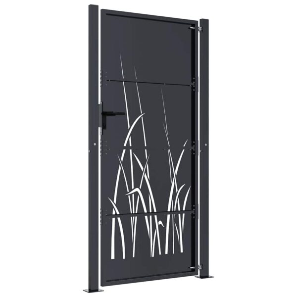 Garden Gate Anthracite 100x200 cm Steel Grass Design