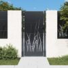 Garden Gate Anthracite 100x200 cm Steel Grass Design