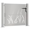 Garden Gate 100x75 cm Corten Steel Grass Design