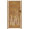 Garden Gate 100x200 cm Corten Steel Grass Design
