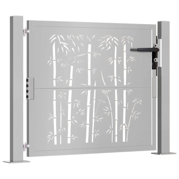 Garden Gate 100x75 cm Corten Steel Bamboo Design