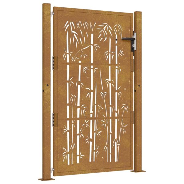 8720287217114_a_en_hd_1.jpg Garden Gate 100x125 cm Corten Steel Bamboo Design