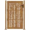 Garden Gate 100x150 cm Corten Steel Bamboo Design