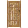 Garden Gate 100x200 cm Corten Steel Bamboo Design